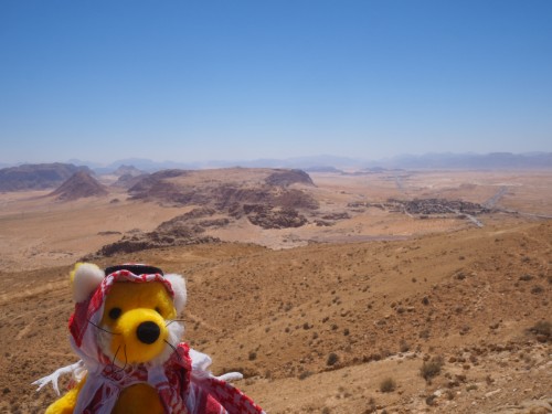 ein letzter Blick auf das Wadi Rum 